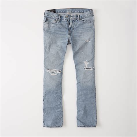 abercrombie mens jeans|men's distressed jeans bootcut.